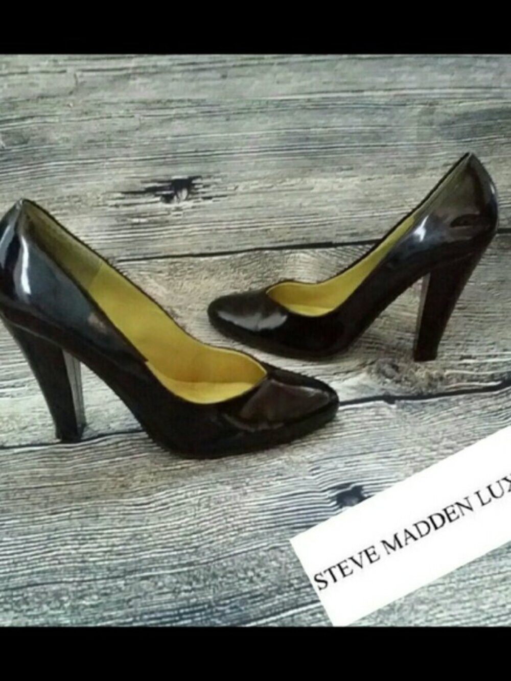 Steve Madden Luxe patent heels, size 8